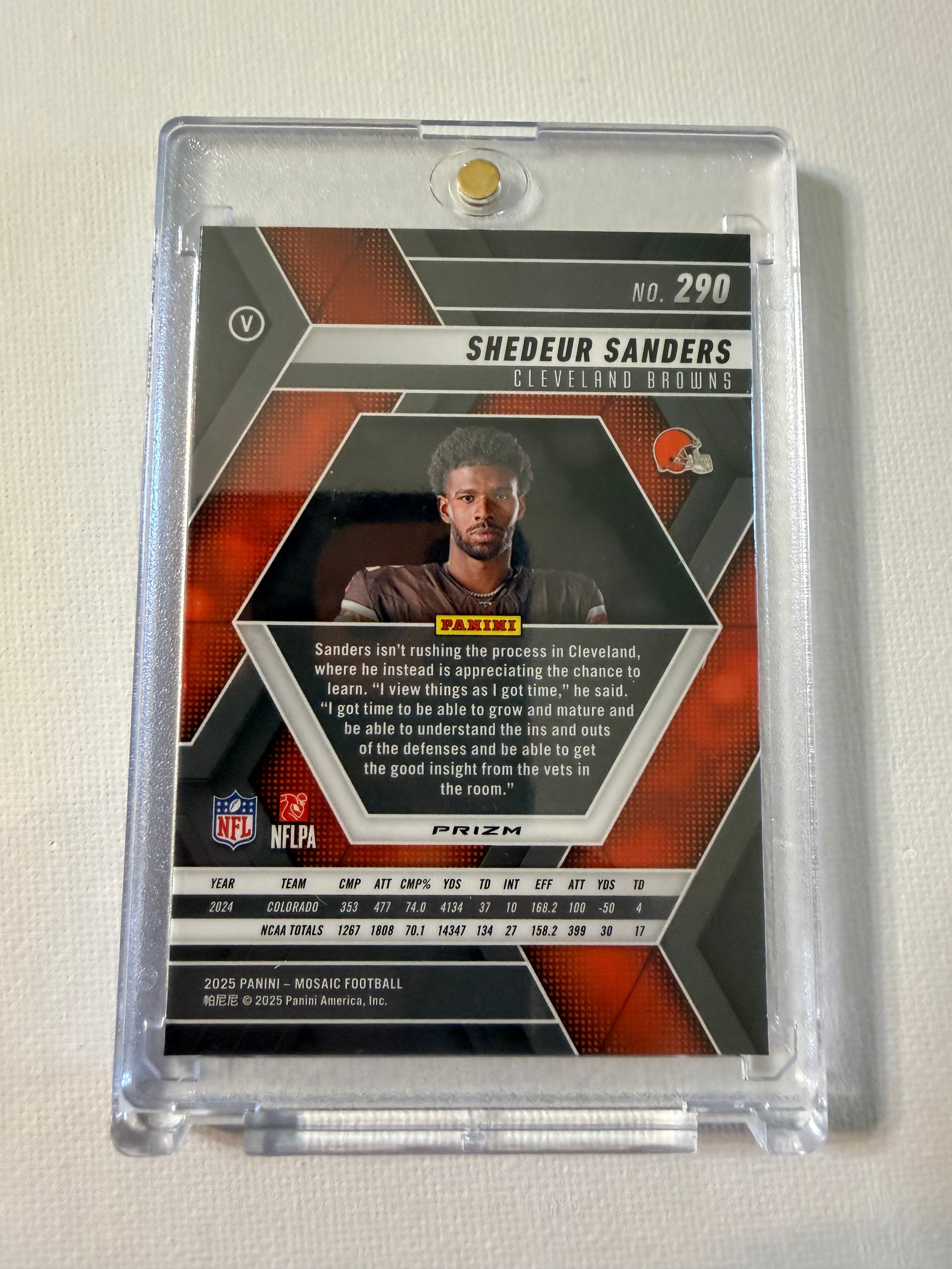 Shedeur Sanders (RC) 2025 Mosaic Football #290