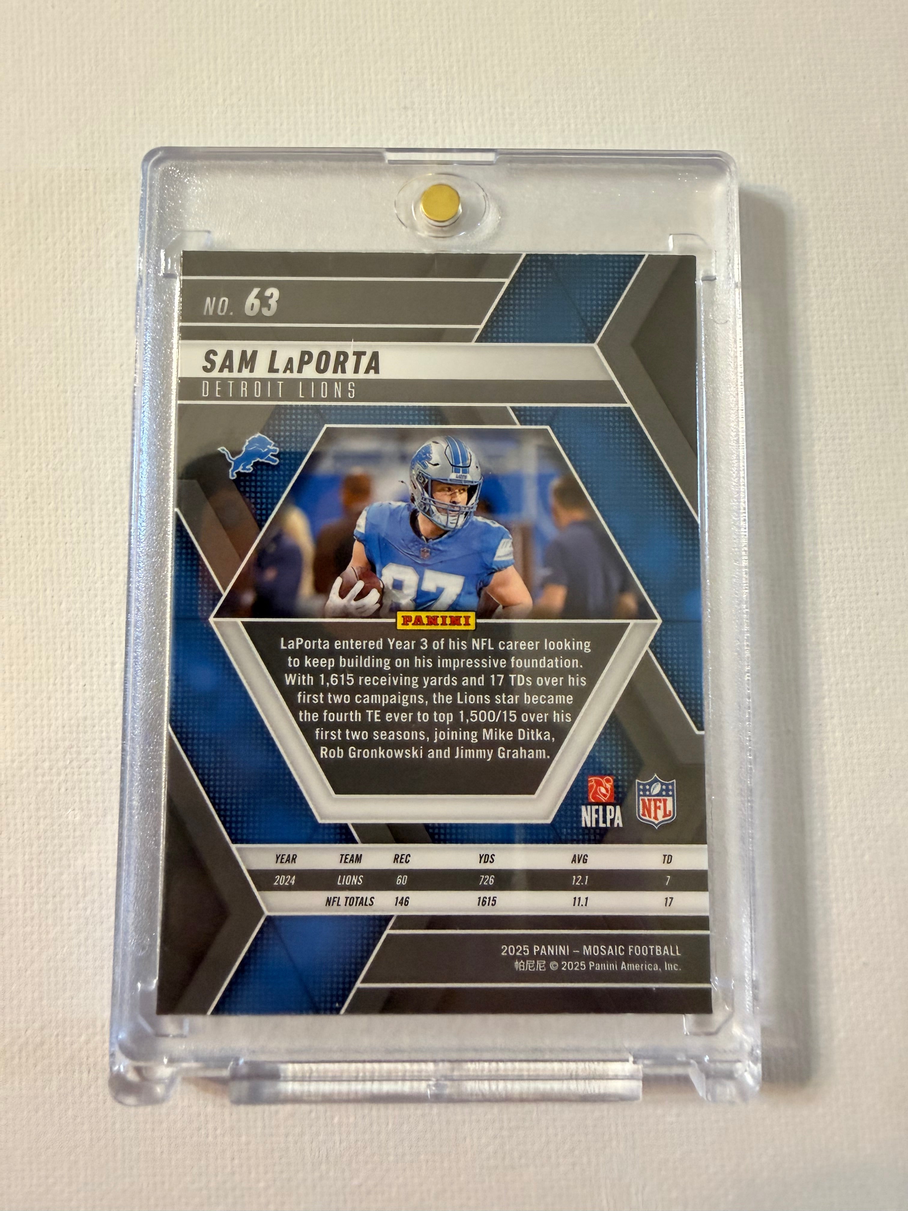 Sam Laporta 2025 Panini Mosaic Football #63