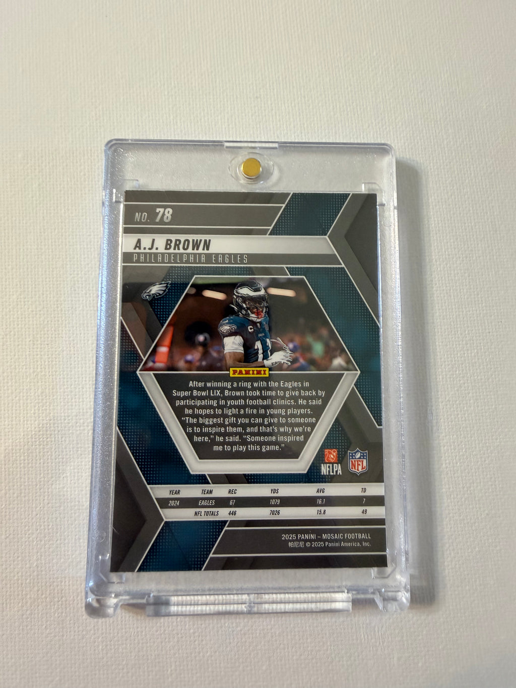 AJ Brown 2025 Panini Mosaic Football #78