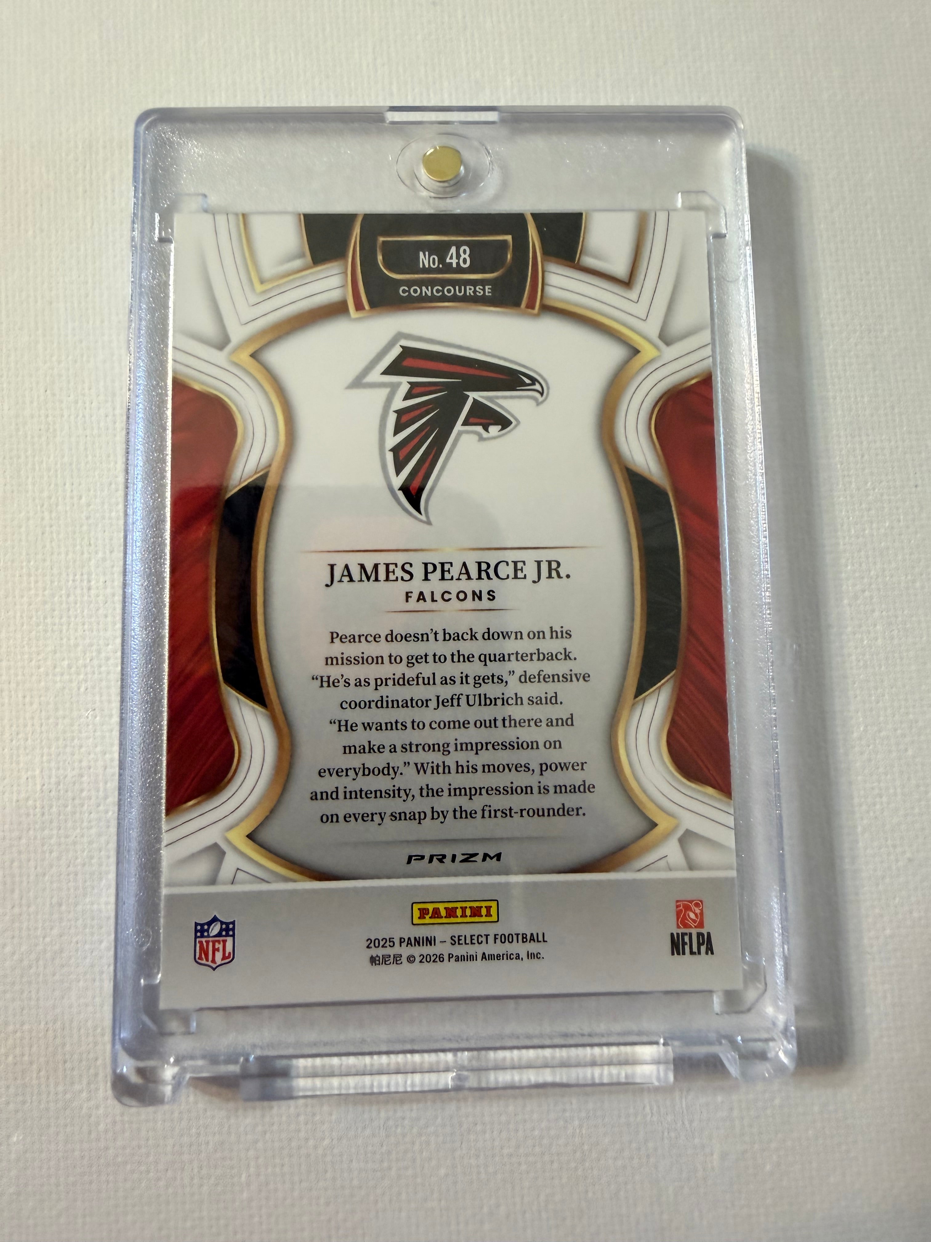 James Pearce Jr. (RC) 2025 Select Football #48