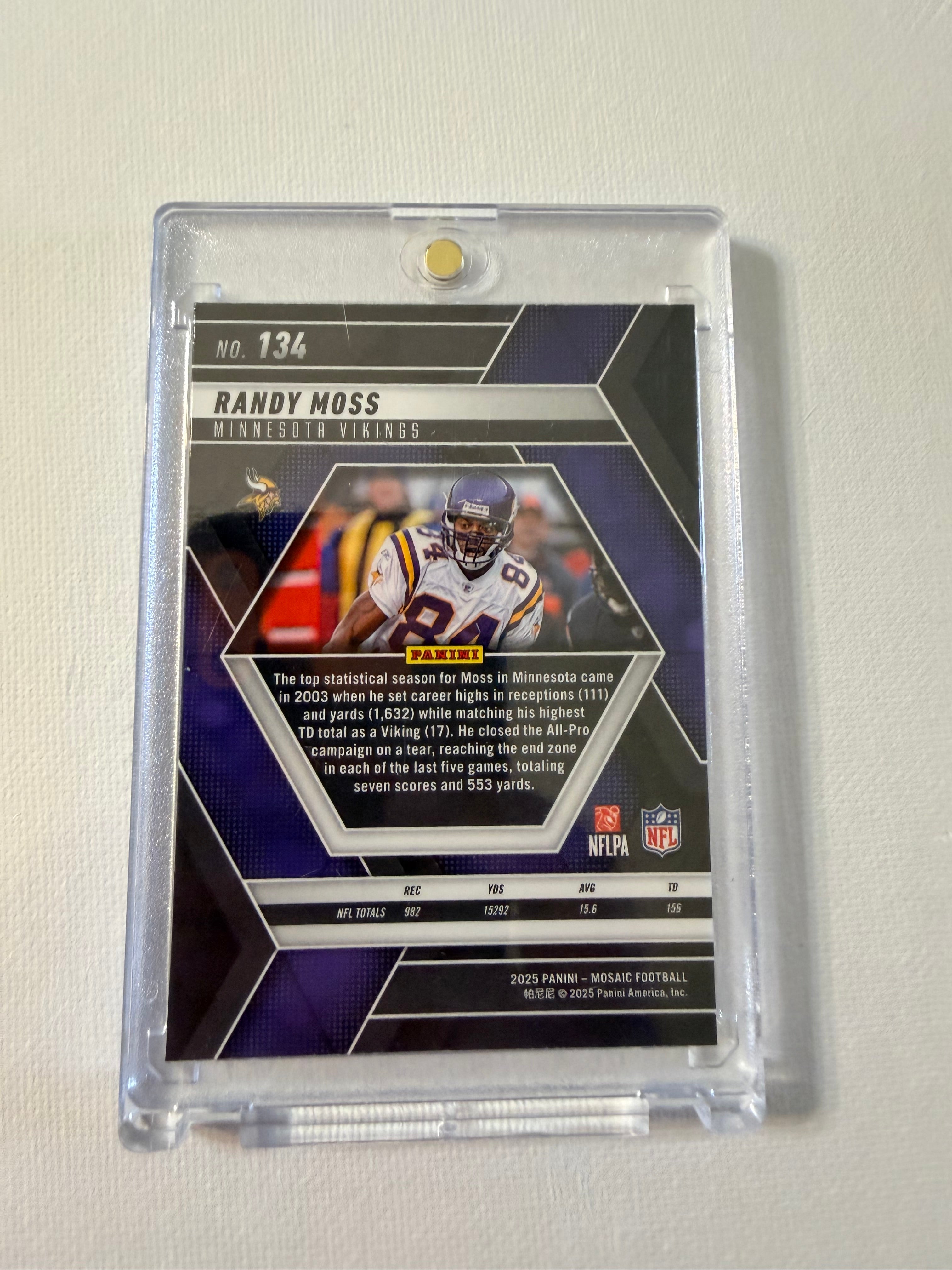 Randy Moss 2025 Panini Mosaic Football #134