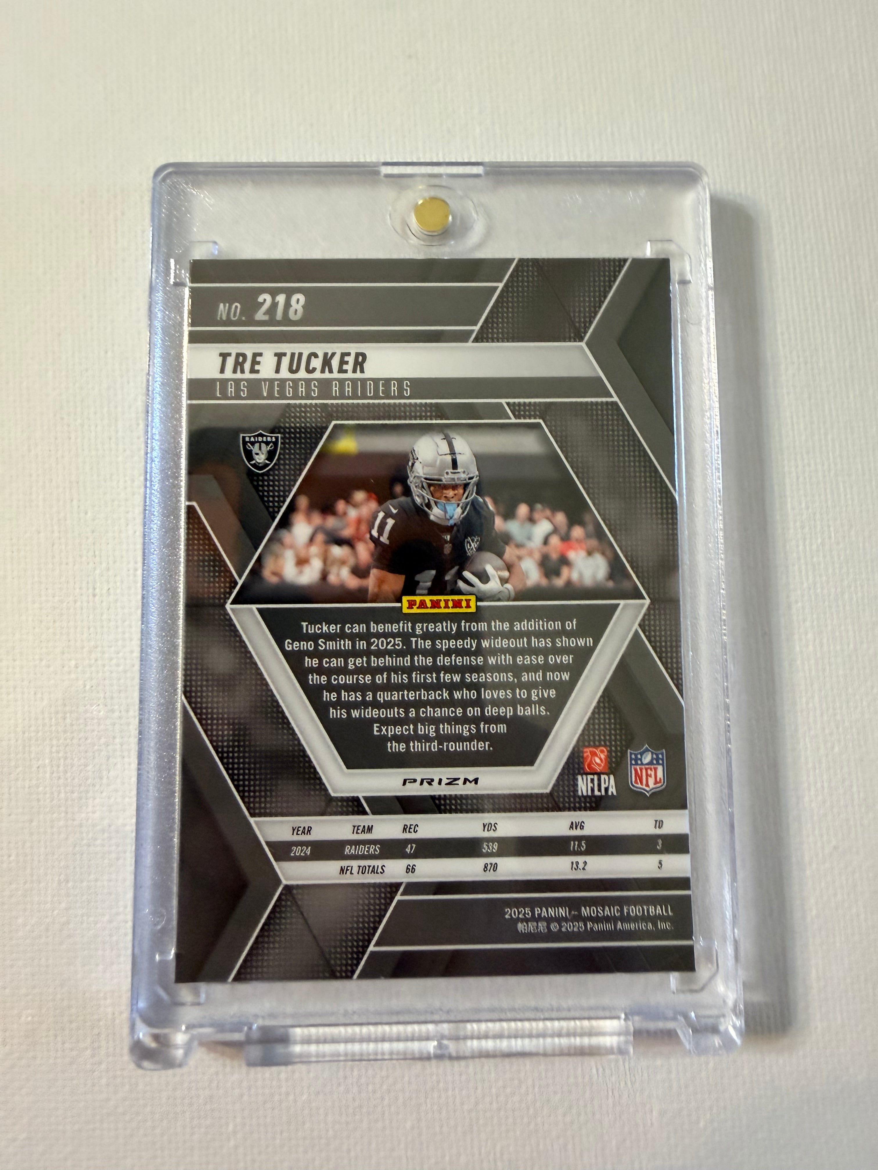 Tre Tucker 2025 Panini Mosaic Football #218