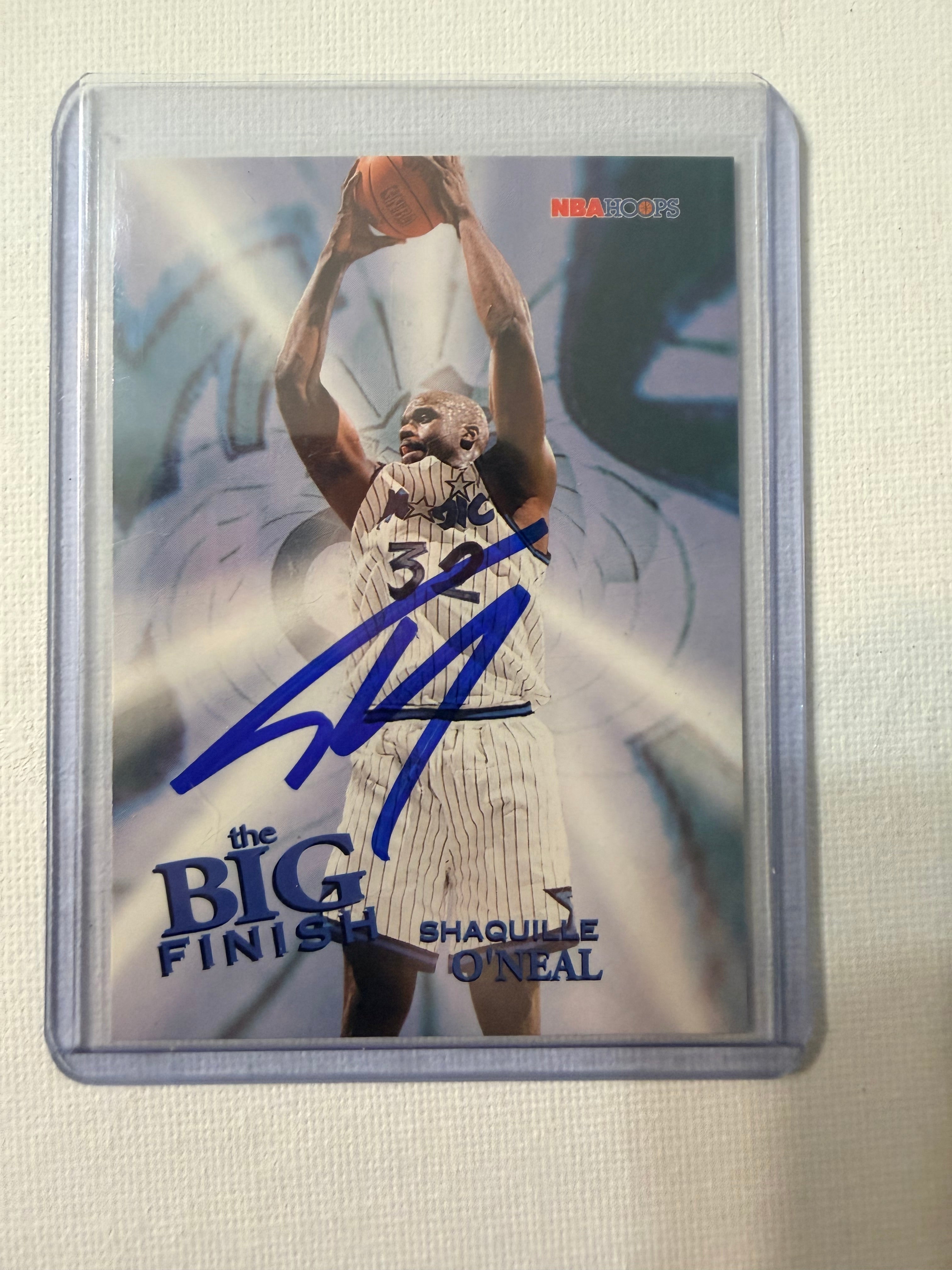 Shaq Signed 1996 Skybox "The Bog Finish"