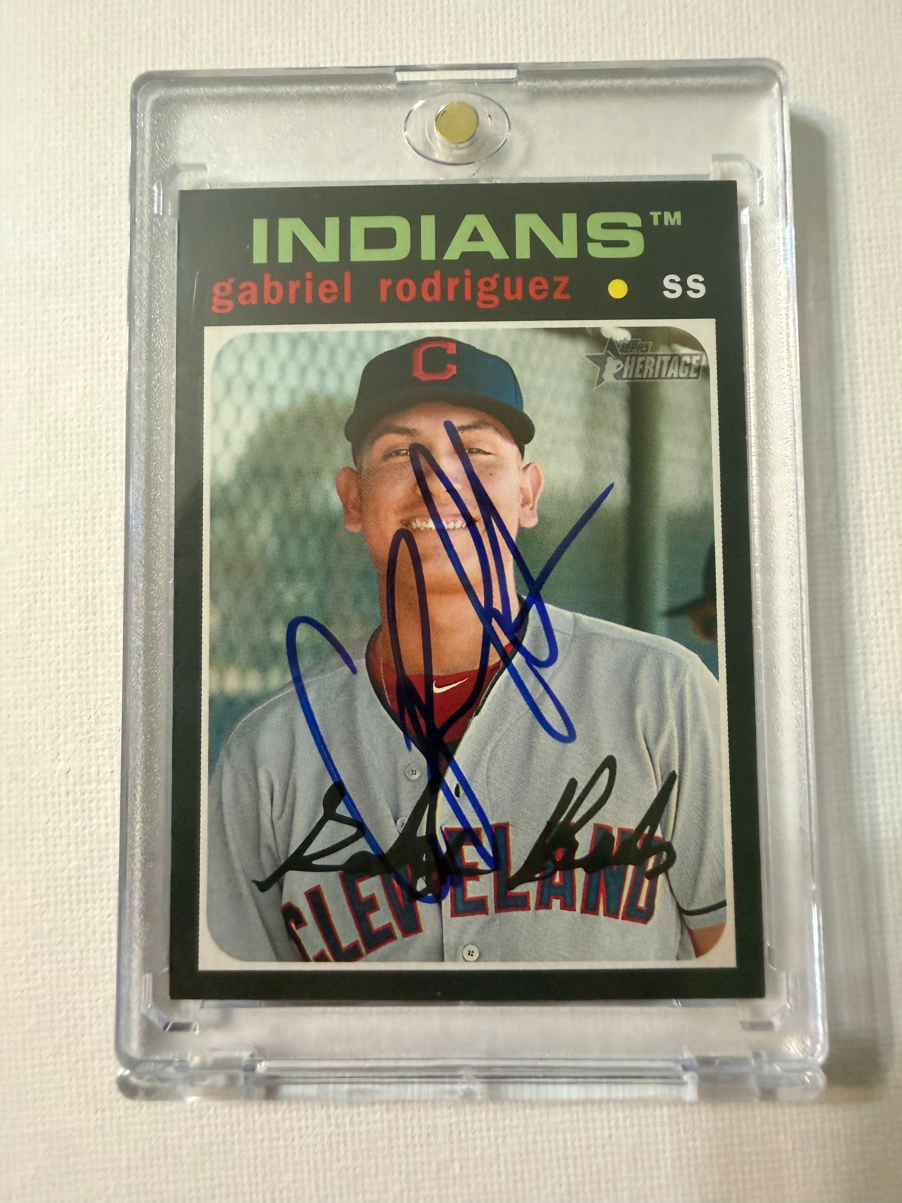 Gabriel Rodriguez Signed 2020 Topps Heritage #158