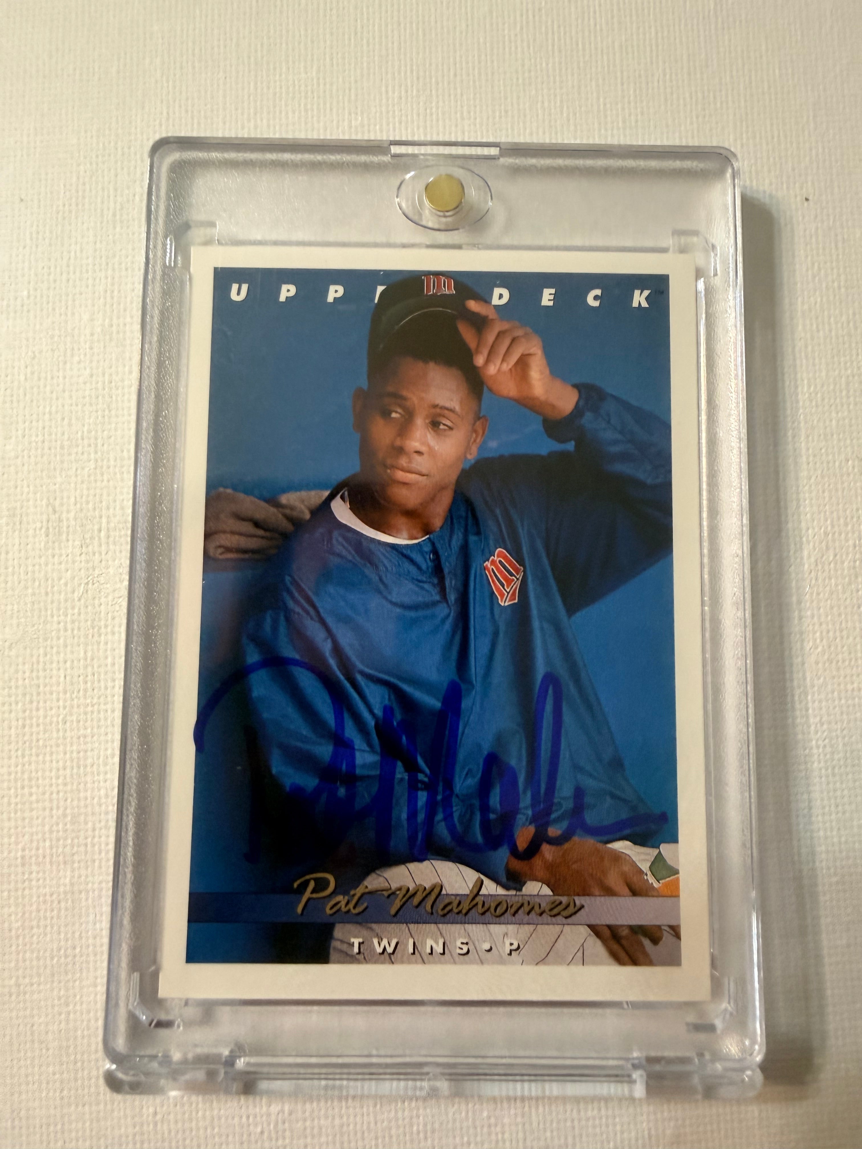 Pat Mahomes Sr. Signed 93 Upper Deck #337