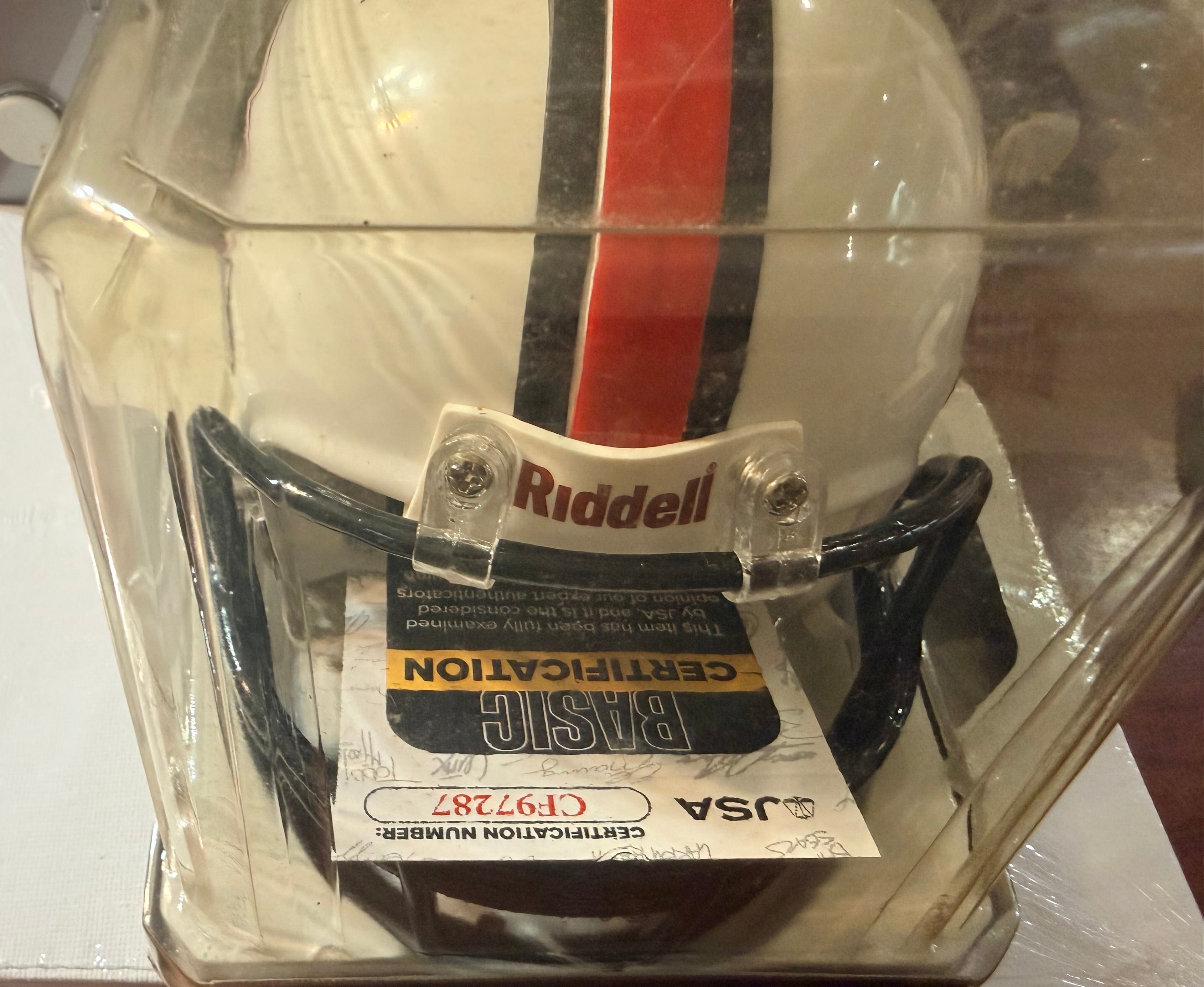 Steve Young NFL HOF Signed Mini Helmet / JSA